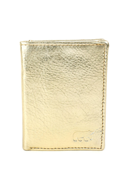 Bear Design Porta-cartões com compartimento para notas Cas CP7040 Champagne