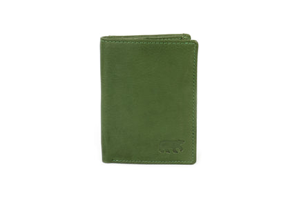 Bear Design Porta-cartões com compartimento para notas Cas CP7040 Verde