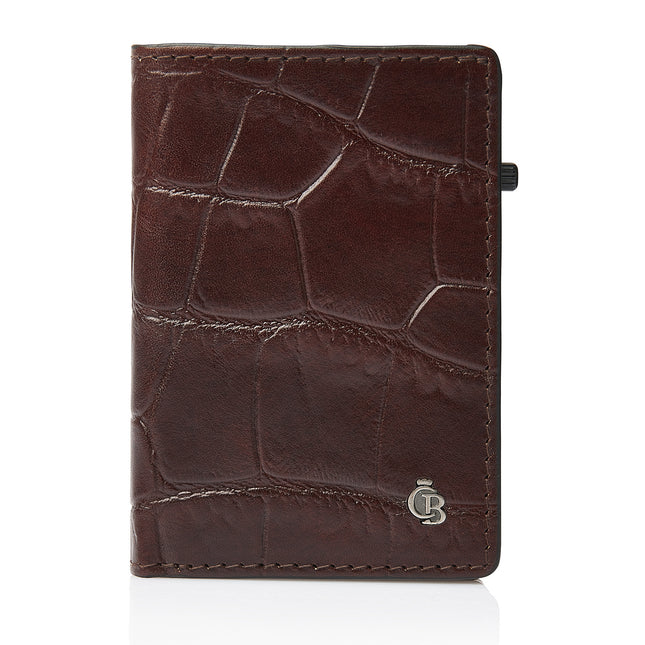 Castelijn & Beerens Croco Mini Wallet RFID 460852 Mocca