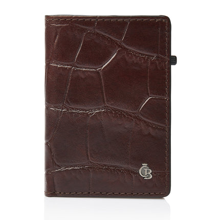 Castelijn & Beerens Croco Mini Wallet RFID 460852 Mocca