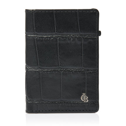 Castelijn & Beerens Croco Mini Wallet RFID 460852 Zwart
