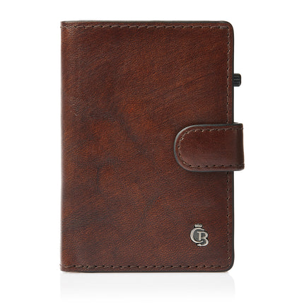 Castelijn & Beerens Rien Mini Wallet RFID met Sluitlipje 520853 Cognac