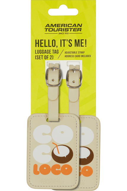 American Tourister Ta Luggage Tag / Bagagelabel 2 Stuks Coco Loco