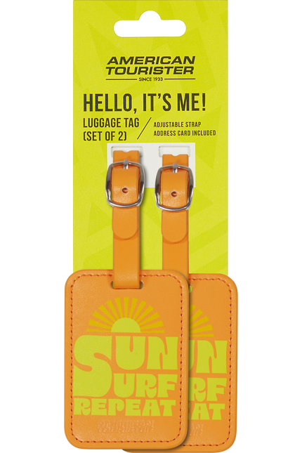 American Tourister Ta Luggage Tag / Bagagelabel 2 Stuks Sun Surf