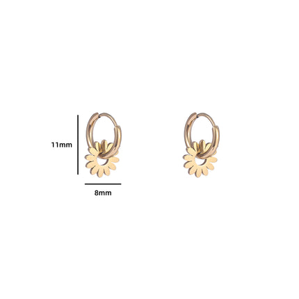 Day & Eve by Go Dutch Label Flower Hoops