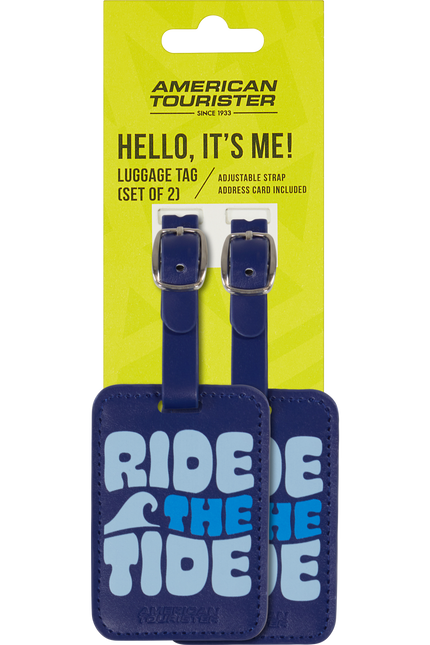 American Tourister Ta Luggage Tag / Bagagelabel 2 Stuks Ride The Tide