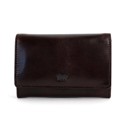 Bear Design Portemonnee Flappie PC15572 Donkerbruin