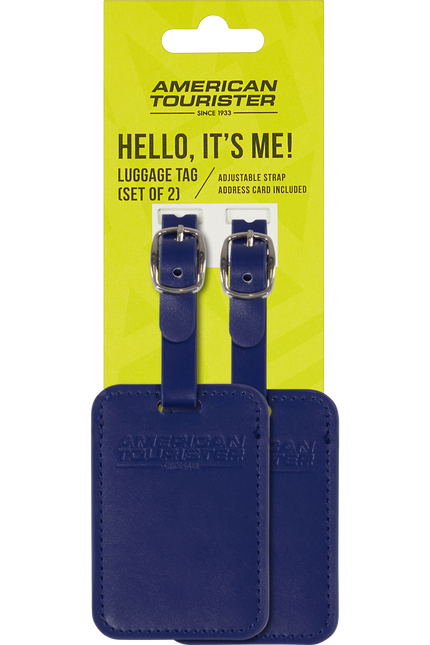 American Tourister Ta Luggage Tag / Bagagelabel 2 Stuks Dark Blue