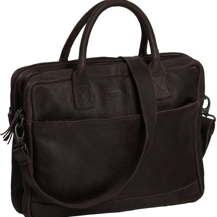 Daniel Ray Greensboro Leder-Laptoptasche 15 Zoll Braun