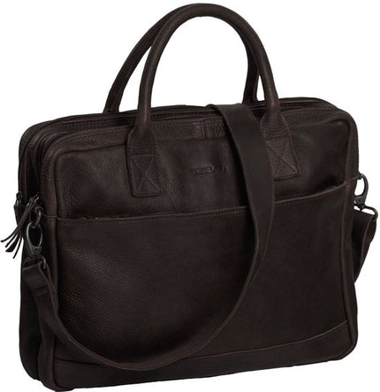 Daniel Ray Greensboro Leder-Laptoptasche 15 Zoll Braun