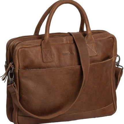 Daniel Ray Greensboro Leder-Laptoptasche 15 Zoll Cognac