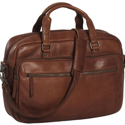 Daniel Ray Cleveland Laptoptasche A4 14 Zoll Cognac