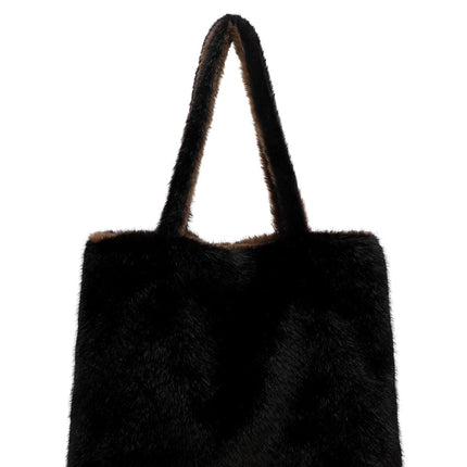 Emily & Noah Eva Fluffy City Shopper Large Svart/Brun