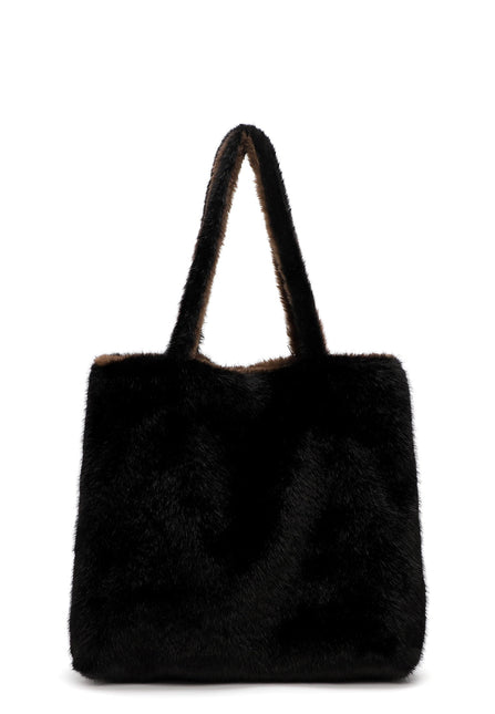 Emily & Noah Eva Fluffy City Shopper Large Svart/Brun