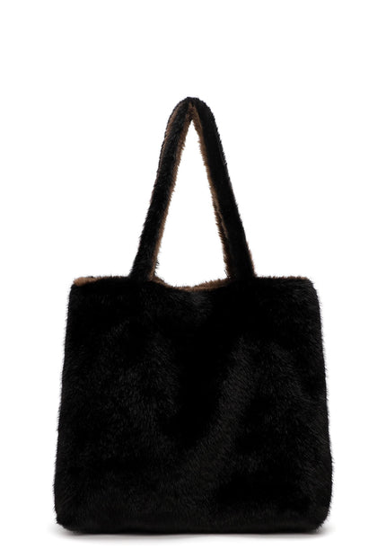Emily & Noah Eva Fluffy City Shopper Large Svart/Brun