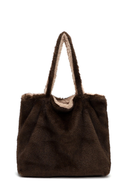 Emily & Noah Eva Fluffy City Shopper Large Brun
