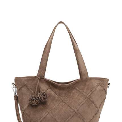 Emily & Noah Leanne City Shopper Large 65864 Taupe