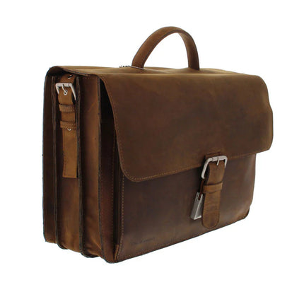 Plevier Newton Old school Bag 16 Inch Bruin