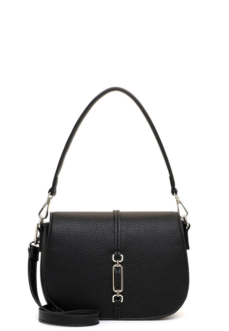 Emily & Noah Lewe Crossbody Bag with Flap Black