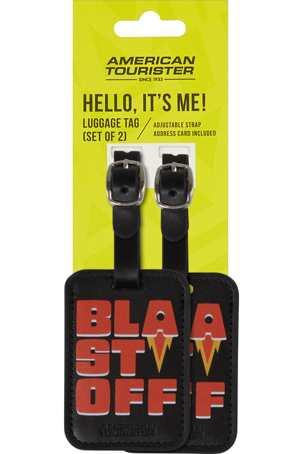 American Tourister Ta Luggage Tag / Bagagelabel 2 Stuks Blast Off