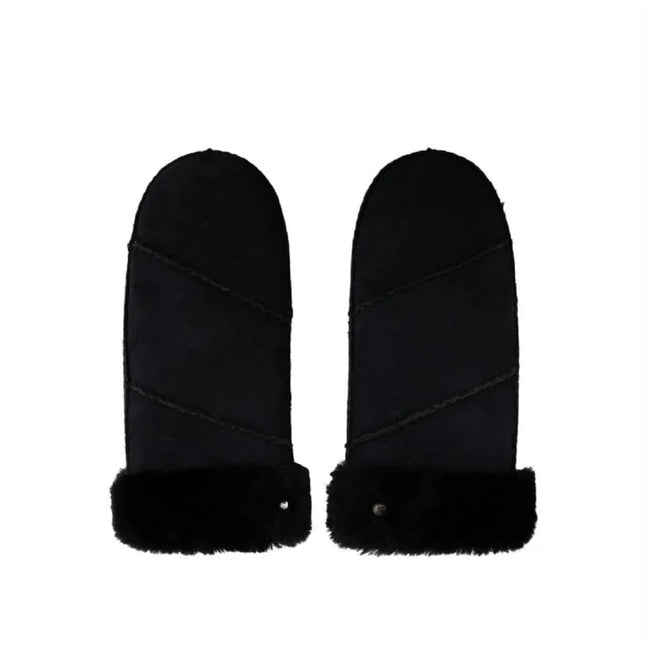 Cowboysbag Lamsvacht  Wanten Zwart