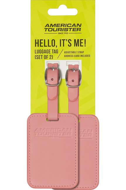 American Tourister Ta Luggage Tag / Bagagelabel 2 Stuks Solar Pink