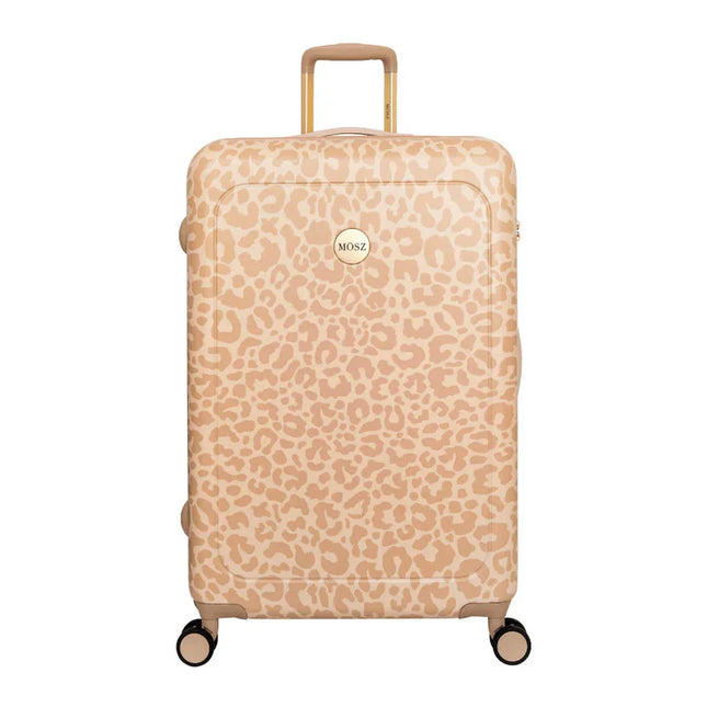 MOSZ Dames Grote Koffer Beige Luipaard - 76 cm - Lauren