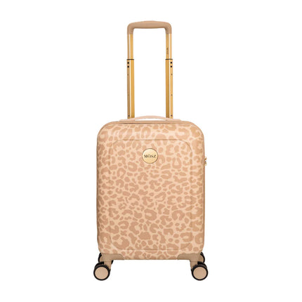 MOSZ Dames handbagage koffer Zwarte luipaard - 55 cm - Lauren