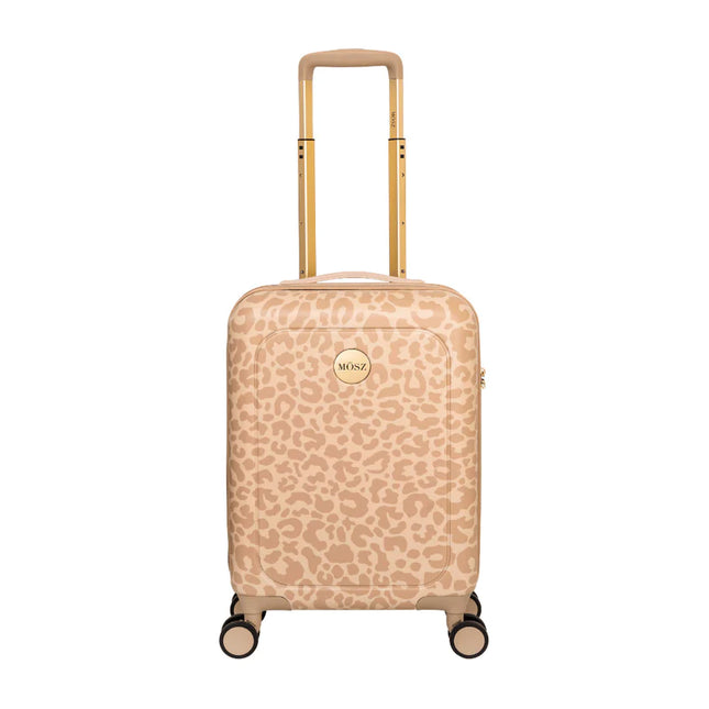 MOSZ Dames handbagage koffer Zwarte luipaard - 55 cm - Lauren