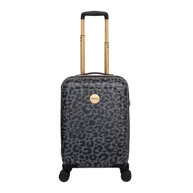 MOSZ Dames handbagage koffer Zwarte luipaard - 55 cm - Lauren