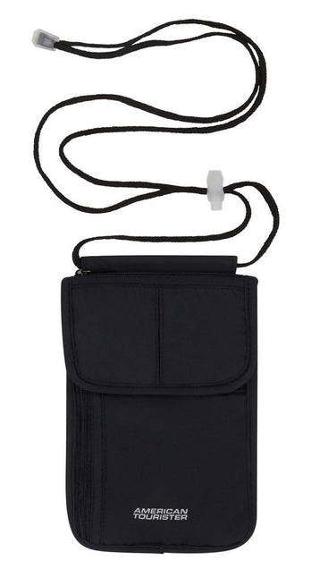 American Tourister RIFD Security Neck Pouch Black