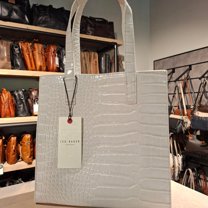 Ted Baker Wenonaa Croc Effect Small Icon Bag elfenben