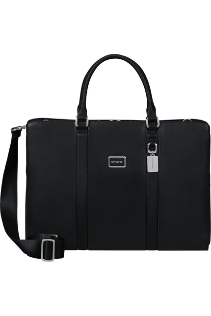 Samsonite Image Biz Leather Dokumenttaske 15.6 Inch Sort