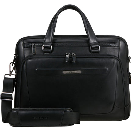 Samsonite Pro-DLX Leather Slim Aktetas 15.6 Inch Black