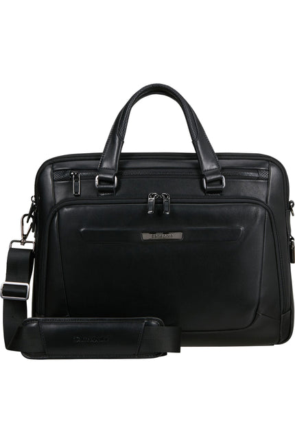 Samsonite Pro-DLX Leather Slim Aktetas 15.6 Inch Black
