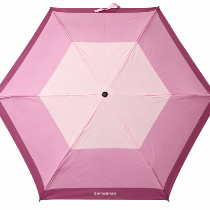 Samsonite Rain Pro 3 Sect. Ultra Mini Flat GP Geo Paraplu Violet print