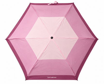 Samsonite Rain Pro 3 Sect. Ultra Mini Flat GP Geo Paraplu Violet print