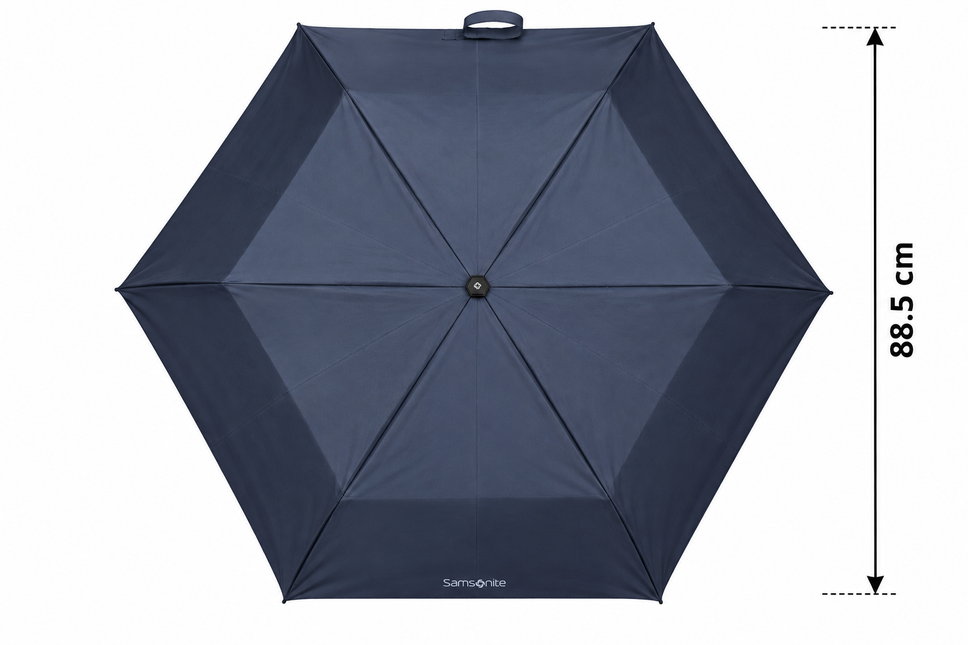 Samsonite Rain Pro 3 Sect. Ultra Mini Flat Paraplu Blue