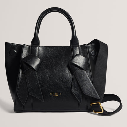 Ted Baker Saniee Knot Bow Medium Tote Black