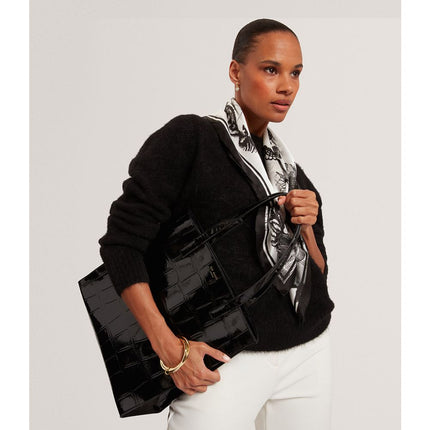 Ted Baker Vannda Croc Effect Large Icon Bag