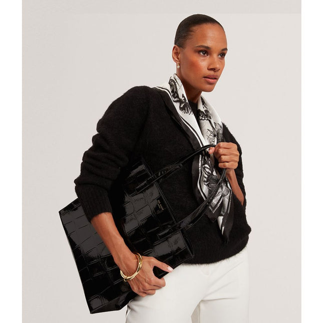 Ted Baker Vannda Croc Effect Large Icon Bag