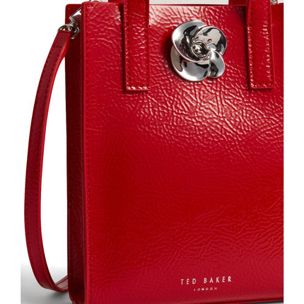 Ted Baker Rosseem Rose-detalje i crêpe-krøllet finish – lille taske