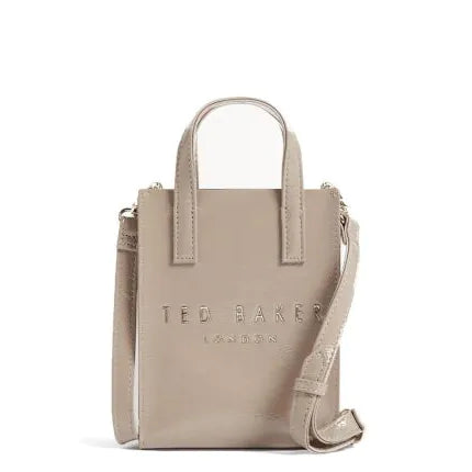 Ted Baker Crinkll Crinkle Mini Icon-väska i sten