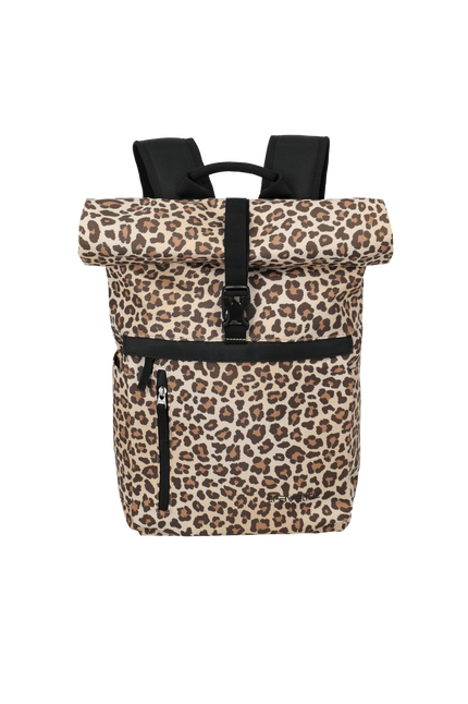 Travelite Basics Rollup ryggsäck Leopard