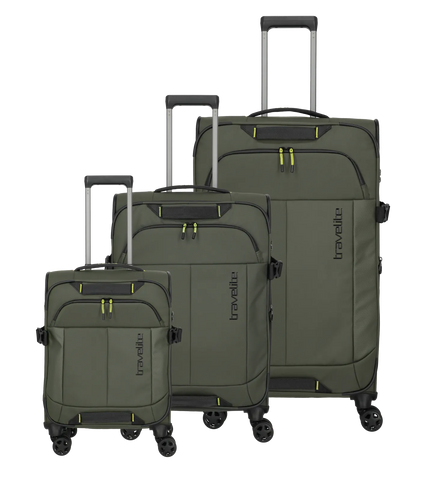 Σετ βαλιτσών Travelite Briize 3 τεμαχίων (S/M/L) Χακί