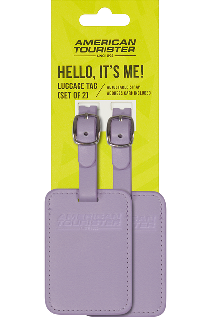 American Tourister Ta Luggage Tag / etui na bagaż (2 szt.) Digital Lavendel