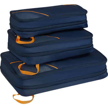 American Tourister TA Packing Cubes S/M/L Navy Orange