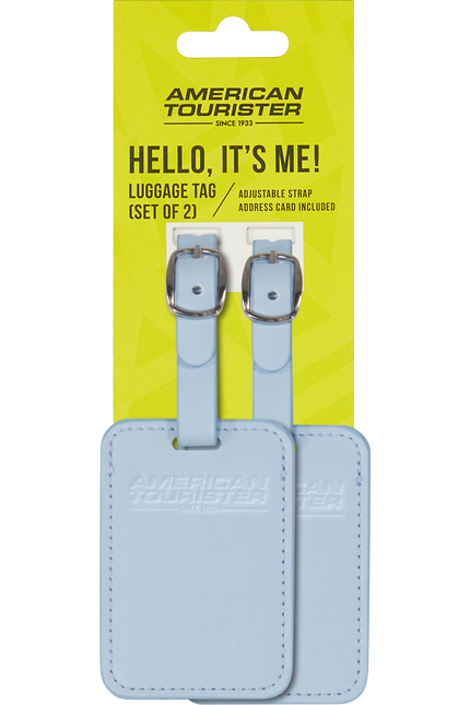 American Tourister Ta Luggage Tag / Bagagelabel 2 Stuks Neptune Blue