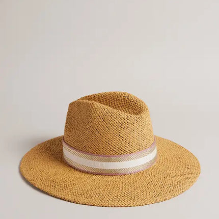Ted Baker Clairie Faux Straw Fedora- Chapéu