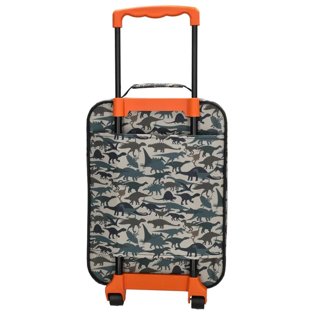 Zebra Avonturier Kinder Koffer Dino Green